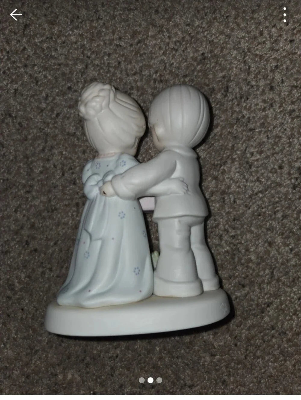 Precious Moments Porcelain 40th Anniversary Figurine in White and Pastel